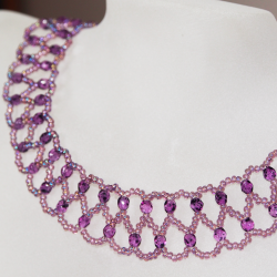 Necklace - Dentelle Psyché - Necklace - Laiton bronze